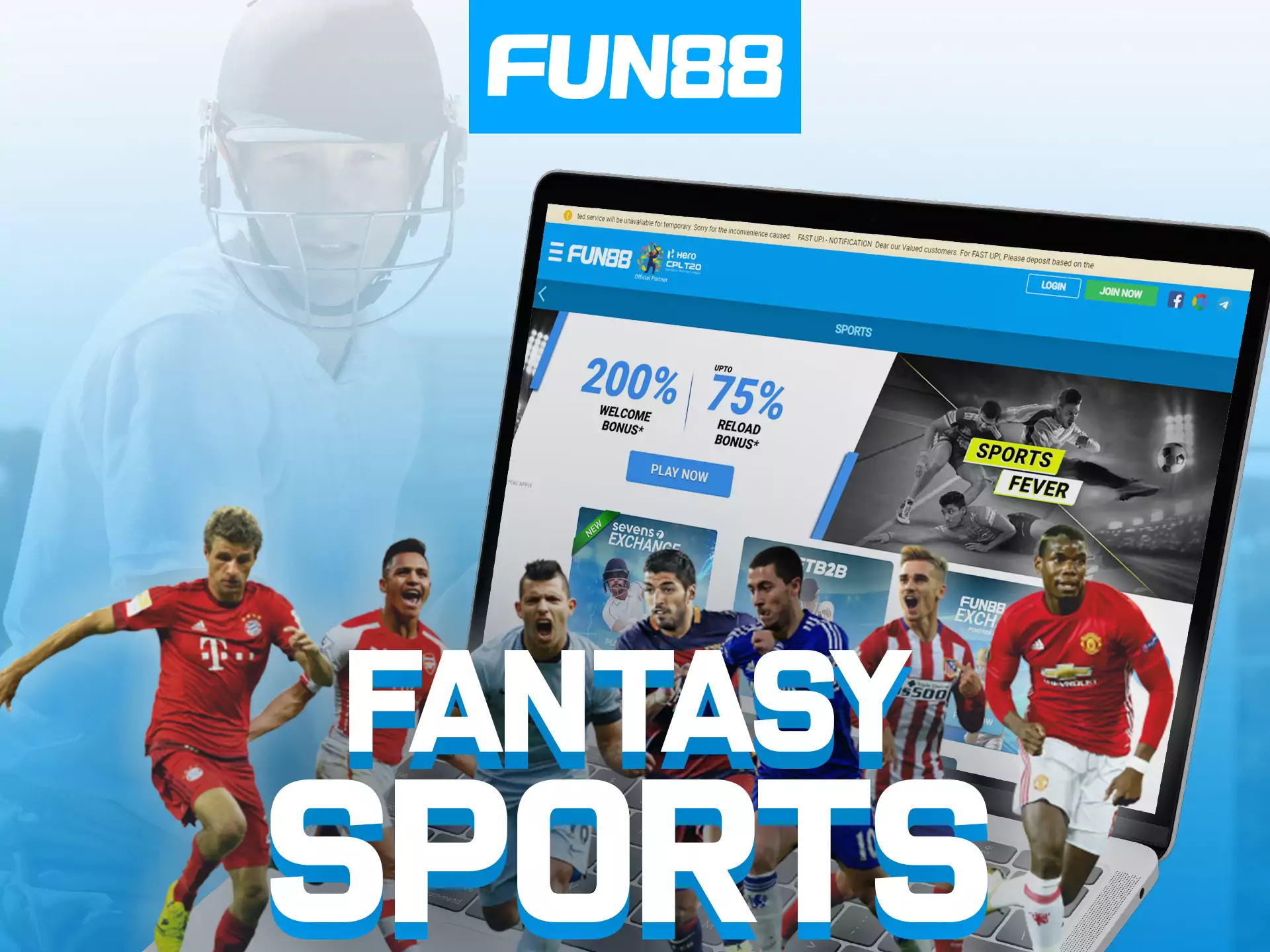 Fun88 Sports: แพลตฟอร์มเดิมพันกีฬาที่ทุกคนรอคอย โบนัสนับล้านกำลังรอให้คุณชนะ!