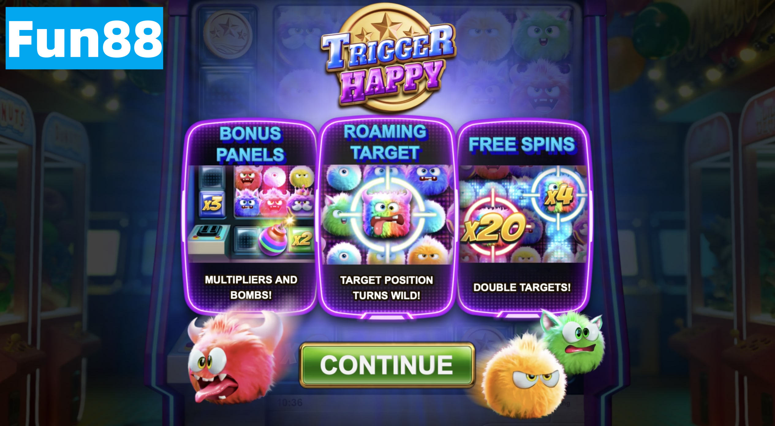 งานเฉลิมฉลองเกม: ติดตามรางวัลใหญ่กับ Trigger Happy ที่ Game Slot Fun88!